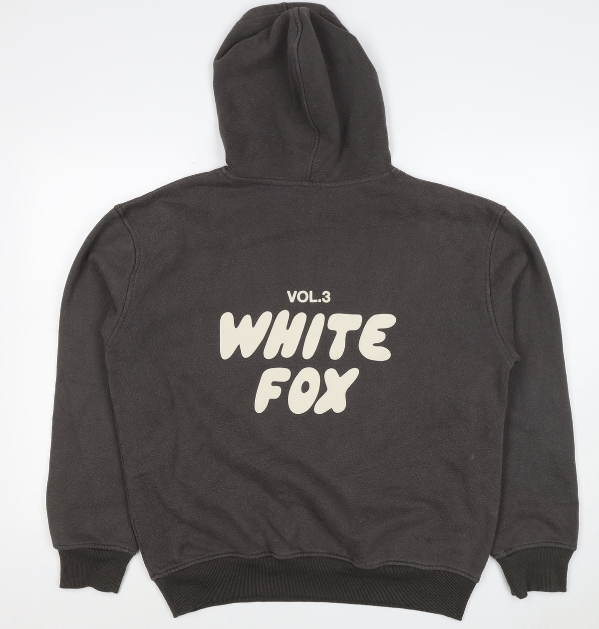 White Fox Mens Black M Pullover Hoodie Graphic Print Vol.3