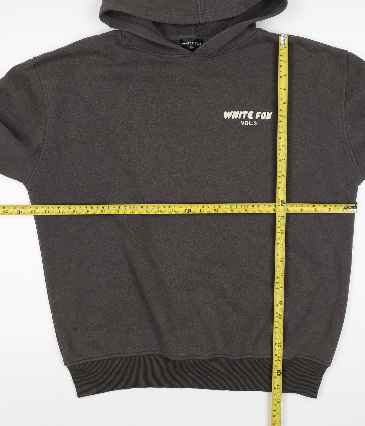 White Fox Mens Black M Pullover Hoodie Graphic Print Vol.3