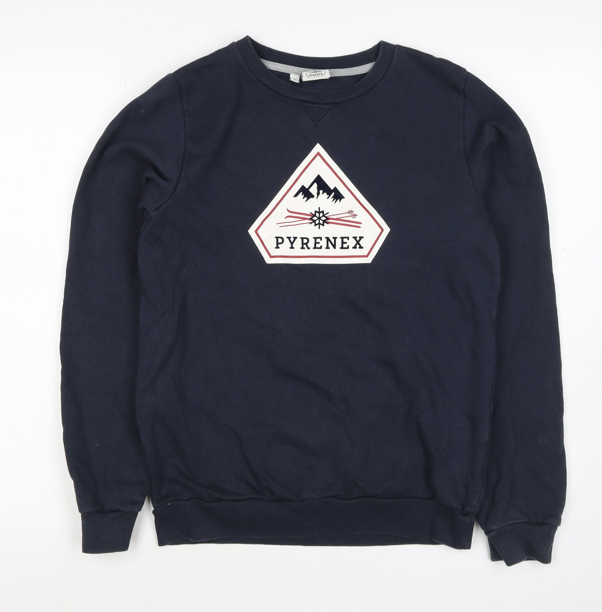 Pyrenex Boys Navy 16 Years Pullover Logo Cotton Sweatshirt