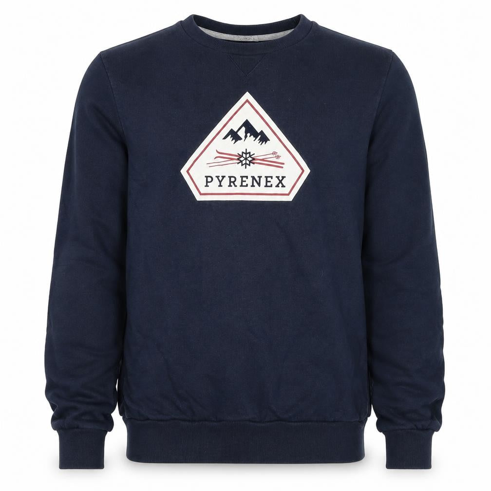 Pyrenex Boys Navy 16 Years Pullover Logo Cotton Sweatshirt