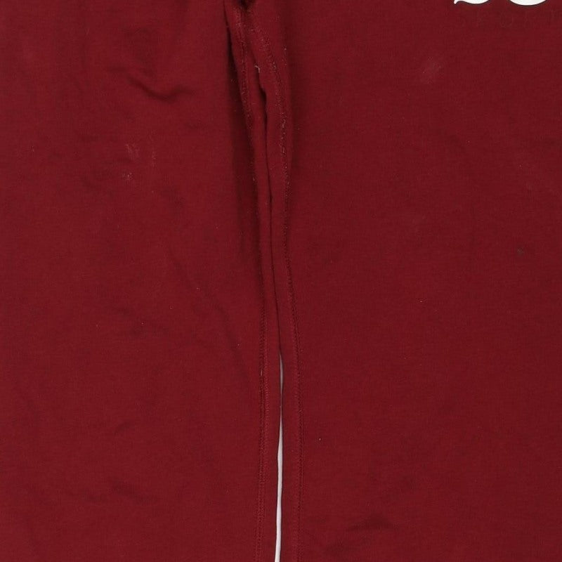 Juicy Couture Women’s Red S Logo Drawstring Fleece Sweatpants