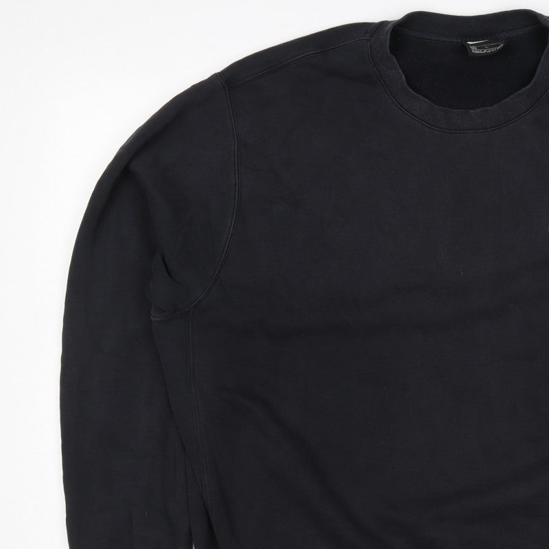 Nike Unisex Adults Black XL Logo Crew Neck Pullover Sweatshirt
