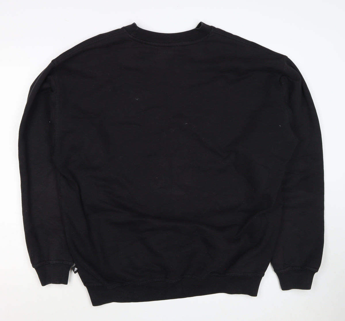 adidas Men’s Black S Vintage Logo Crew Neck Pullover Sweatshirt