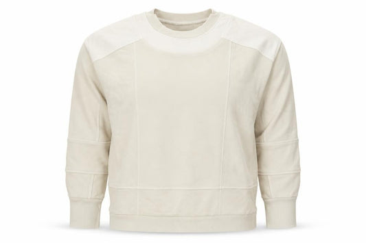Reiss Women Ivory XS Pullover Crew Neck Panel Sweatshirt
