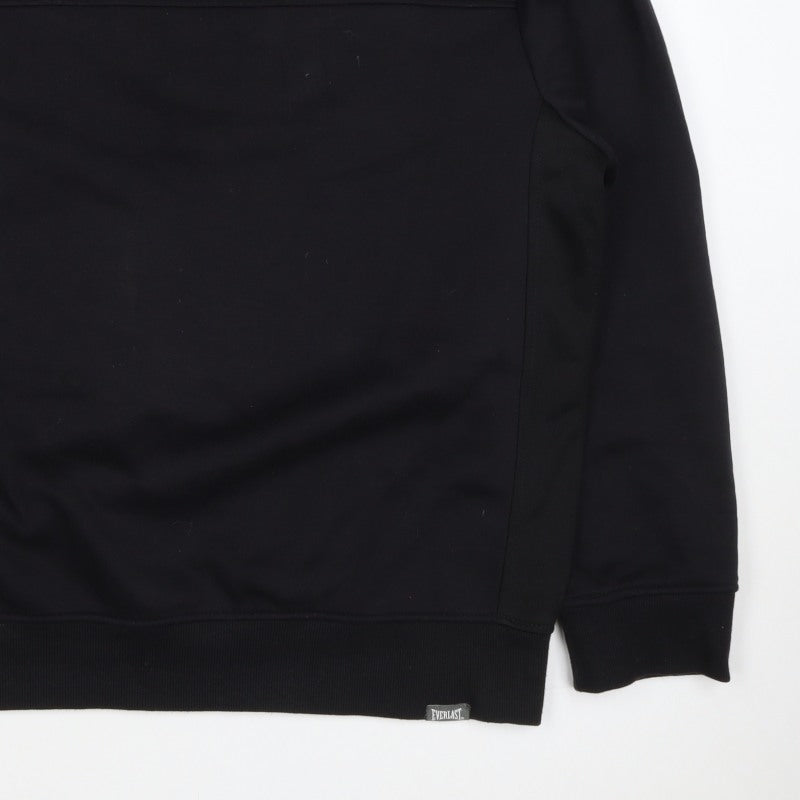 Everlast Men's Black 2XL Pullover Crew Neck Logo Sweatshirt