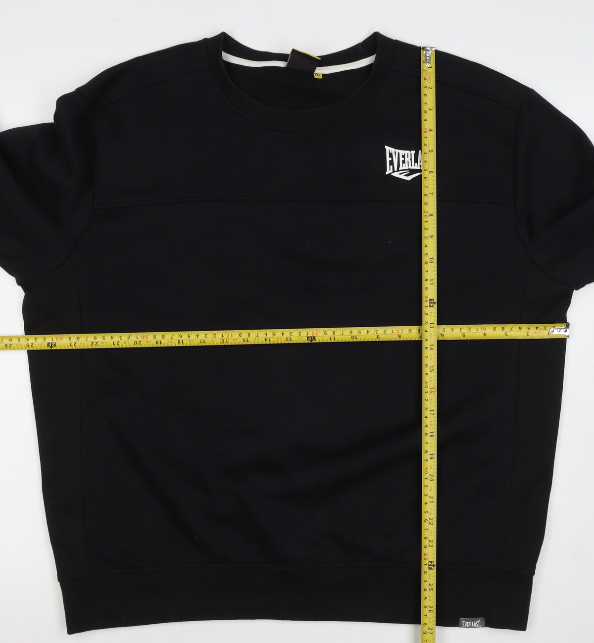 Everlast Men's Black 2XL Pullover Crew Neck Logo Sweatshirt