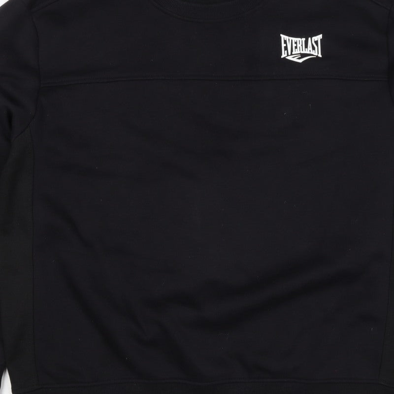 Everlast Men's Black 2XL Pullover Crew Neck Logo Sweatshirt