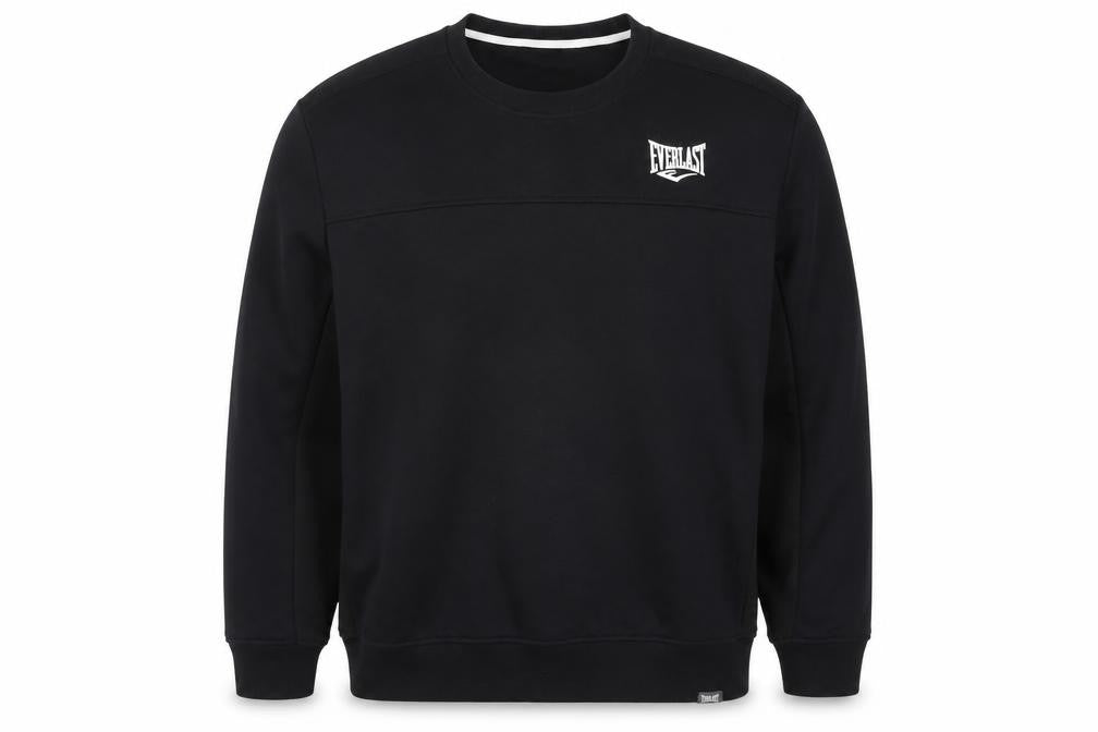 Everlast Men's Black 2XL Pullover Crew Neck Logo Sweatshirt