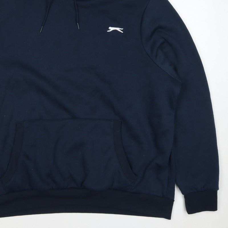 Slazenger Men’s Blue 2XL Pullover Hoodie Logo Drawstring Pockets