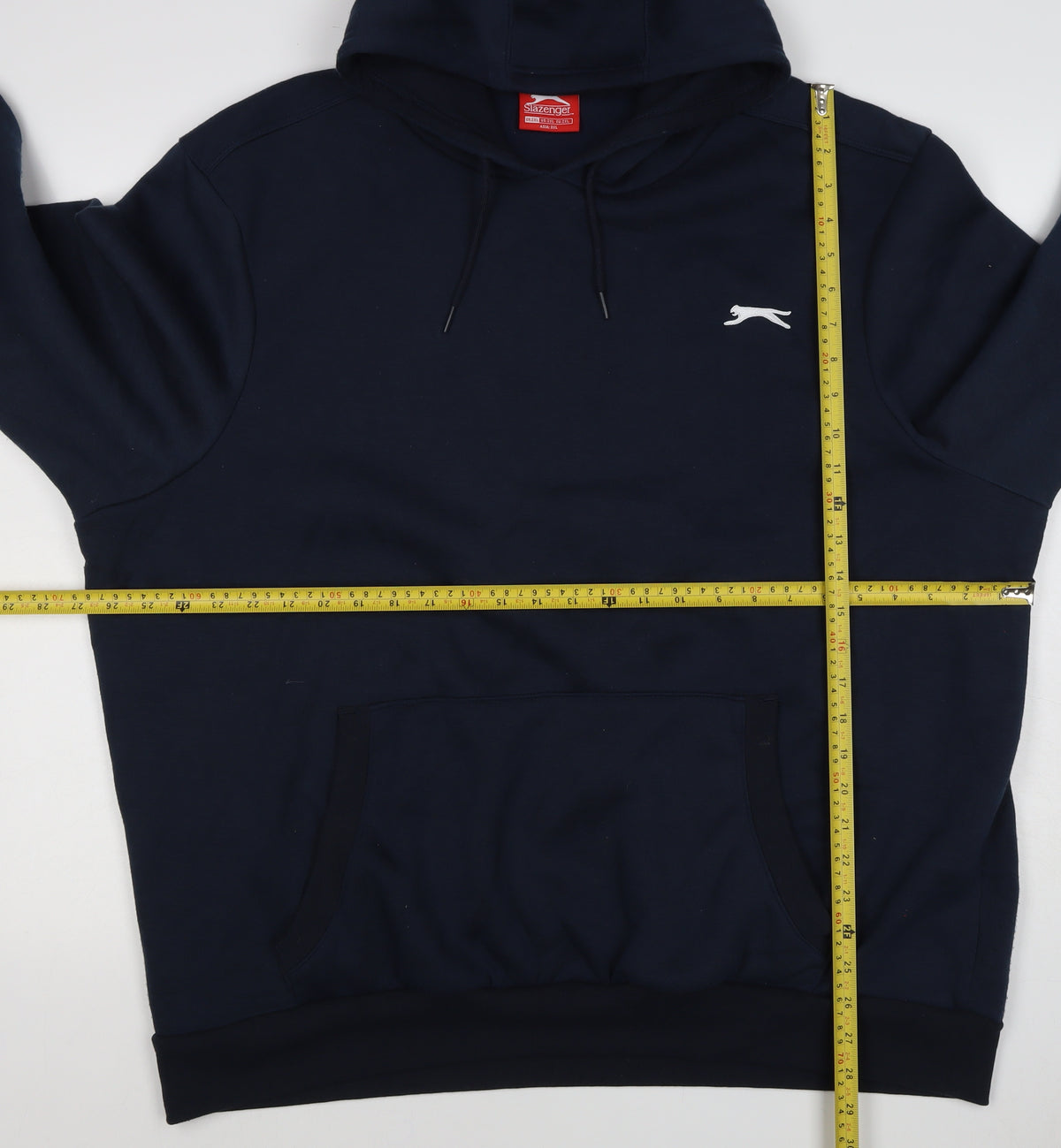 Slazenger Men’s Blue 2XL Pullover Hoodie Logo Drawstring Pockets