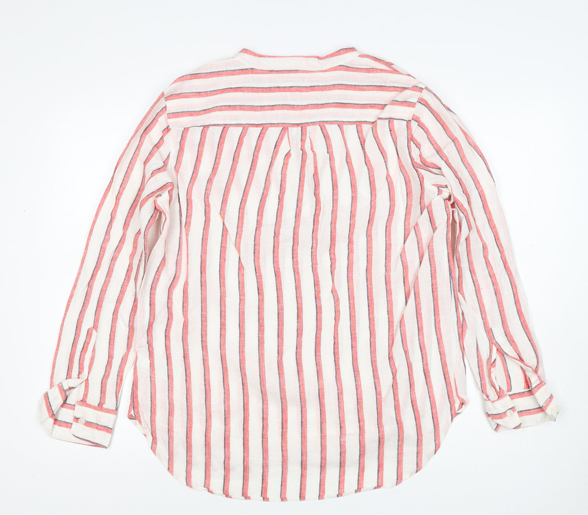 GAP Women’s Multicoloured Striped Linen Tunic Blouse Size M
