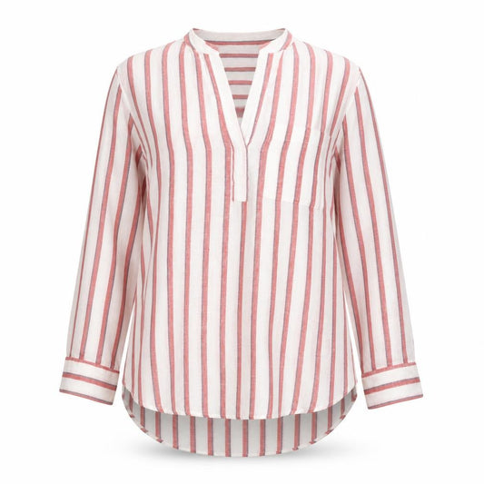 GAP Women’s Multicoloured Striped Linen Tunic Blouse Size M