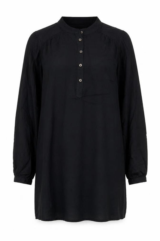 Marks and Spencer Women Black Size 12 Long Sleeve Shirt Dress