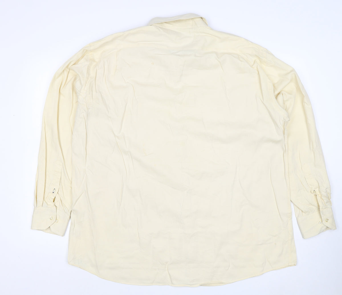Tommy Hilfiger Men Ivory XL Classic Button-Down Long Sleeve Shirt