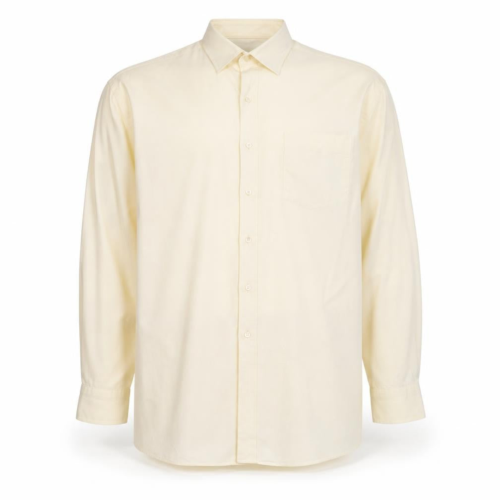Tommy Hilfiger Men Ivory XL Classic Button-Down Long Sleeve Shirt