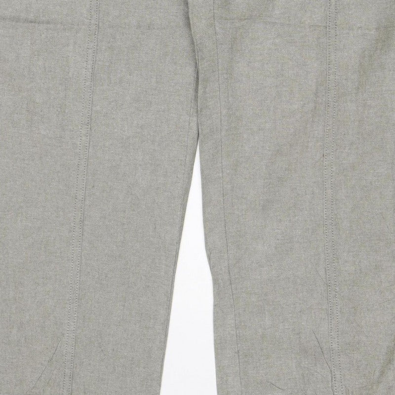 Isle Women’s Grey Size 14 Cargo Straight Leg Drawstring Trousers