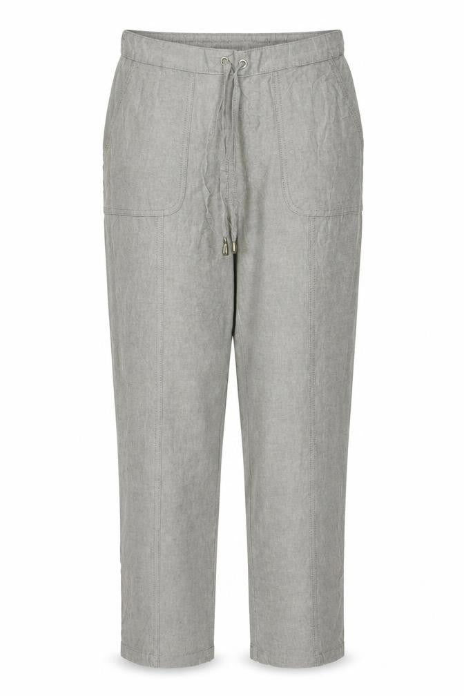 Isle Women’s Grey Size 14 Cargo Straight Leg Drawstring Trousers