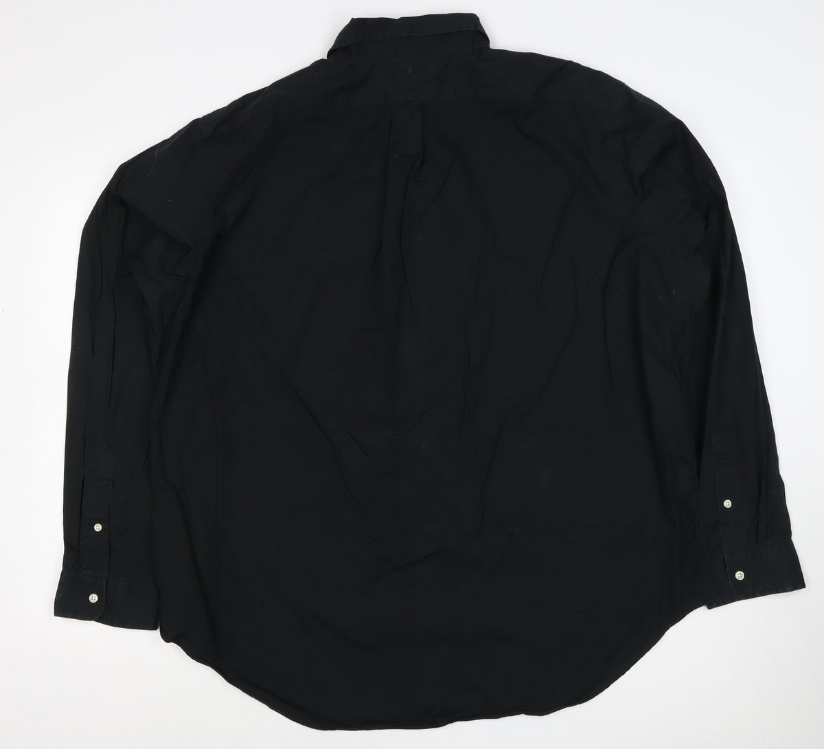 Ralph Lauren Men Black 2XL Classic Fit Cotton Button-Down Shirt
