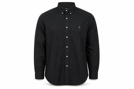 Ralph Lauren Men Black 2XL Classic Fit Cotton Button-Down Shirt