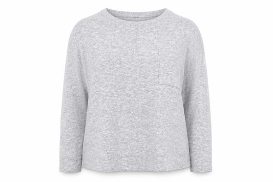 David Jones Women’s Grey V-Neck Knit Jumper Size L Long Sleeve