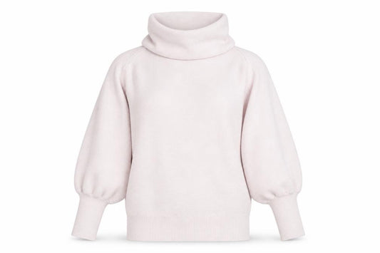 Phase Eight Womens Pink L Cowl Neck Balloon Sleeve Cashmere Jumper