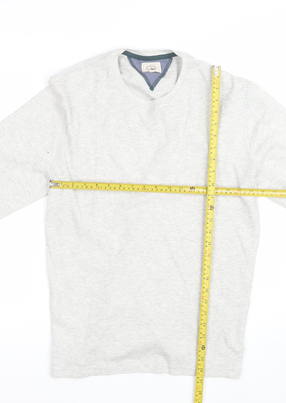 White Stuff Men’s Beige Oatmeal Long Sleeve Crew Neck Jersey Top M