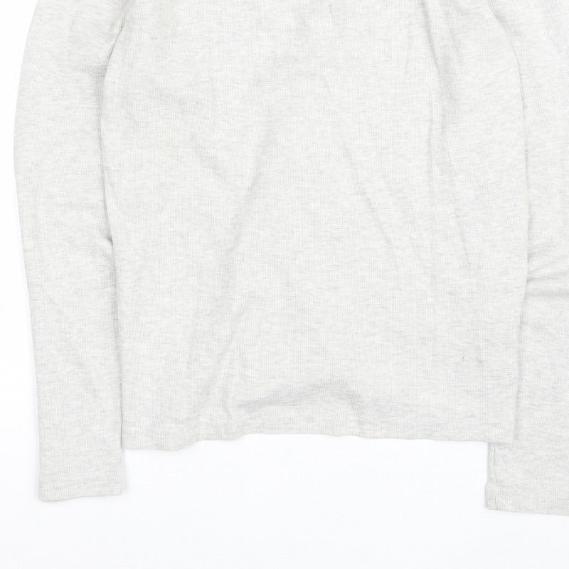 White Stuff Men’s Beige Oatmeal Long Sleeve Crew Neck Jersey Top M