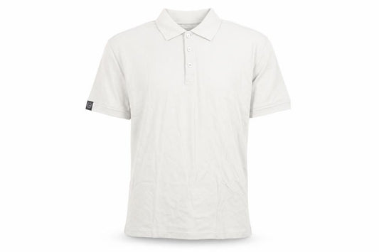 LOK Men’s Ivory Large Short Sleeve Piqué Polo Shirt