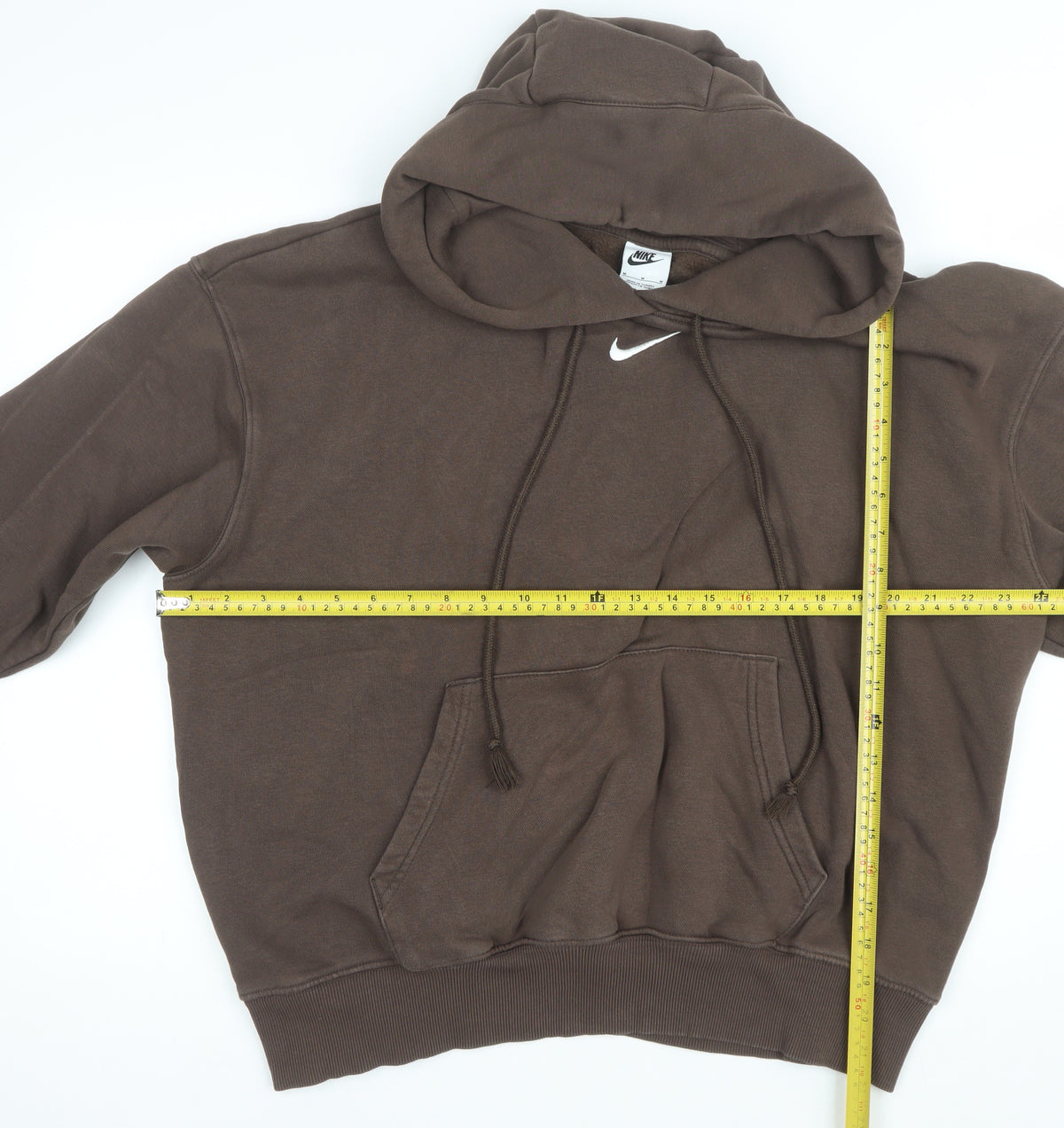 Nike Women’s Brown Logo Pullover Fleece Hoodie Size M