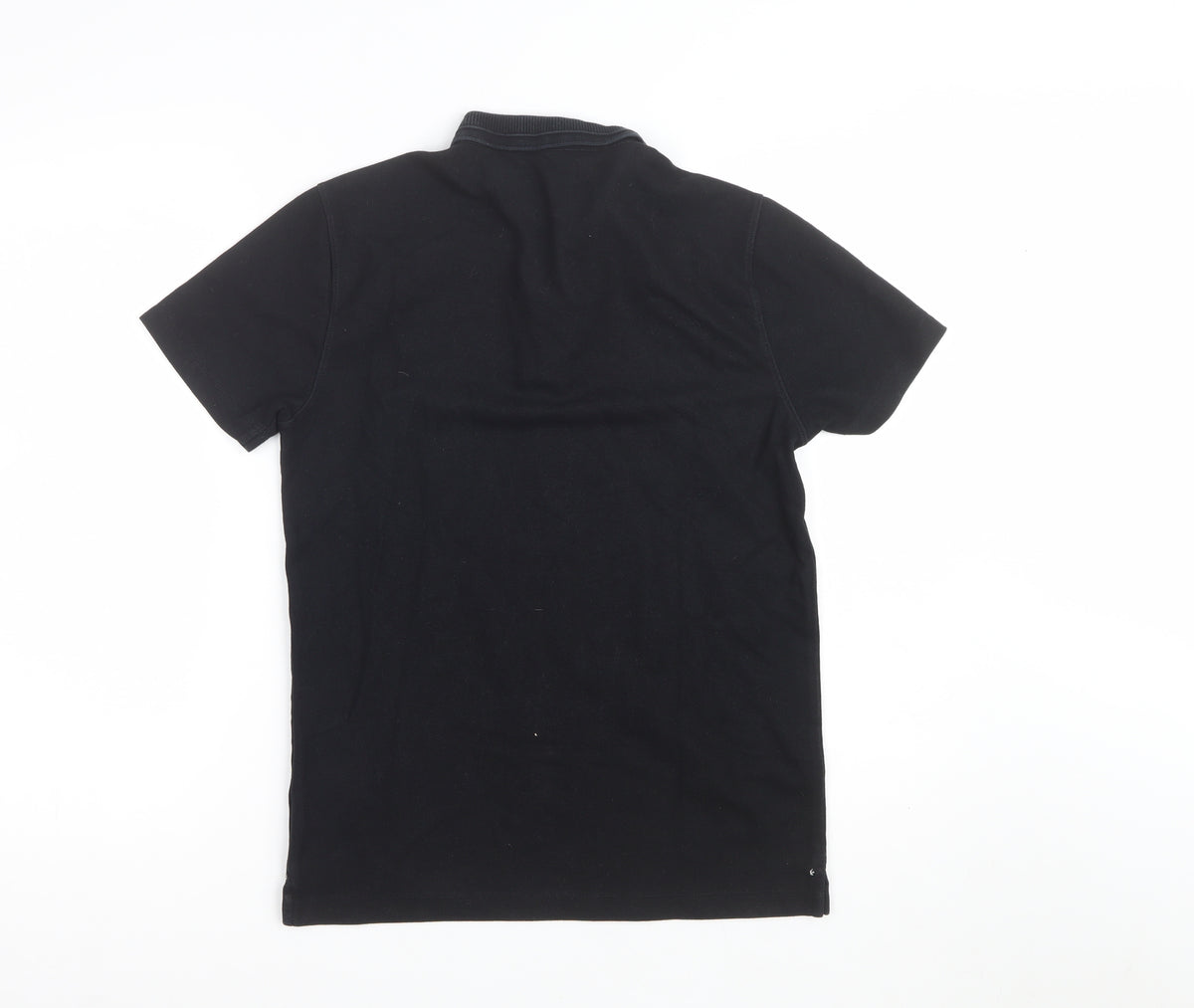 G2000 Man Black S Short Sleeve Cotton Blend Contrast Trim Polo