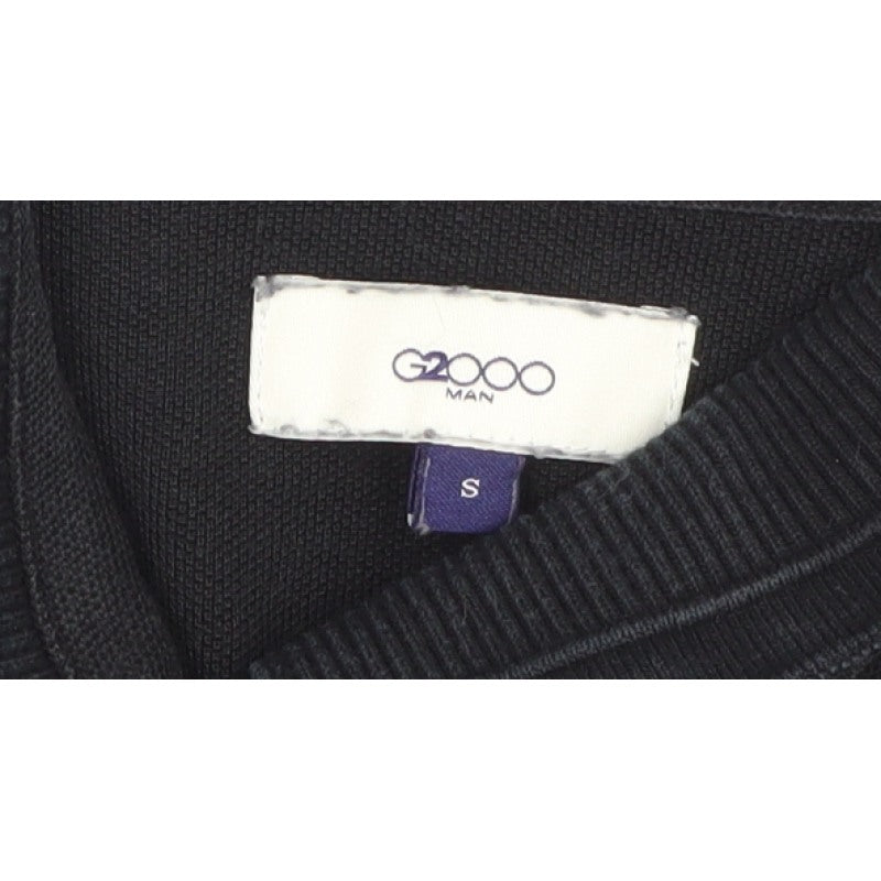 G2000 Man Black S Short Sleeve Cotton Blend Contrast Trim Polo