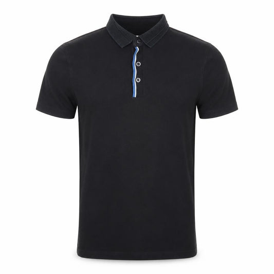 G2000 Man Black S Short Sleeve Cotton Blend Contrast Trim Polo