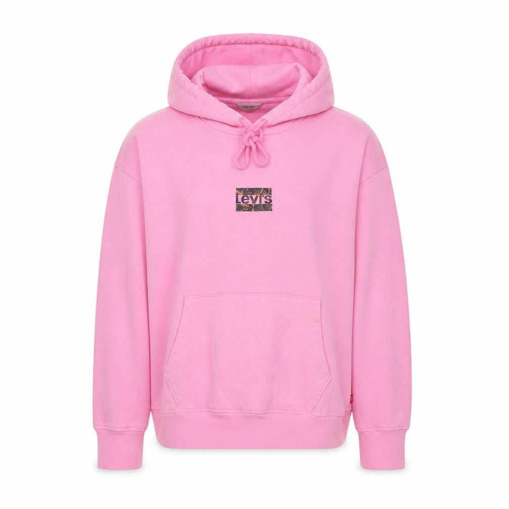 Levi's Girls Pink S Pullover Hoodie Logo Kangaroo Pocket Cotton