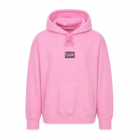 Levi's Girls Pink S Pullover Hoodie Logo Kangaroo Pocket Cotton