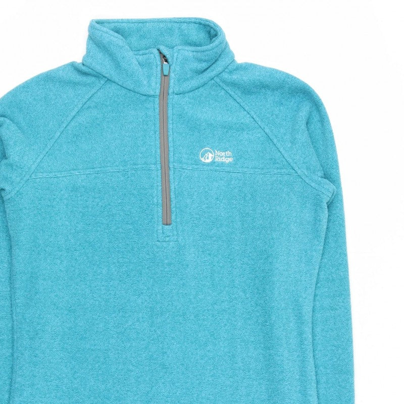 North Ridge Women Blue UK 10 Fleece 1/2 Zip Pullover Sweatshirt