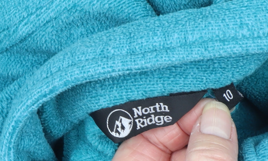 North Ridge Women Blue UK 10 Fleece 1/2 Zip Pullover Sweatshirt