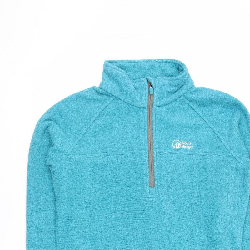 North Ridge Women Blue UK 10 Fleece 1/2 Zip Pullover Sweatshirt