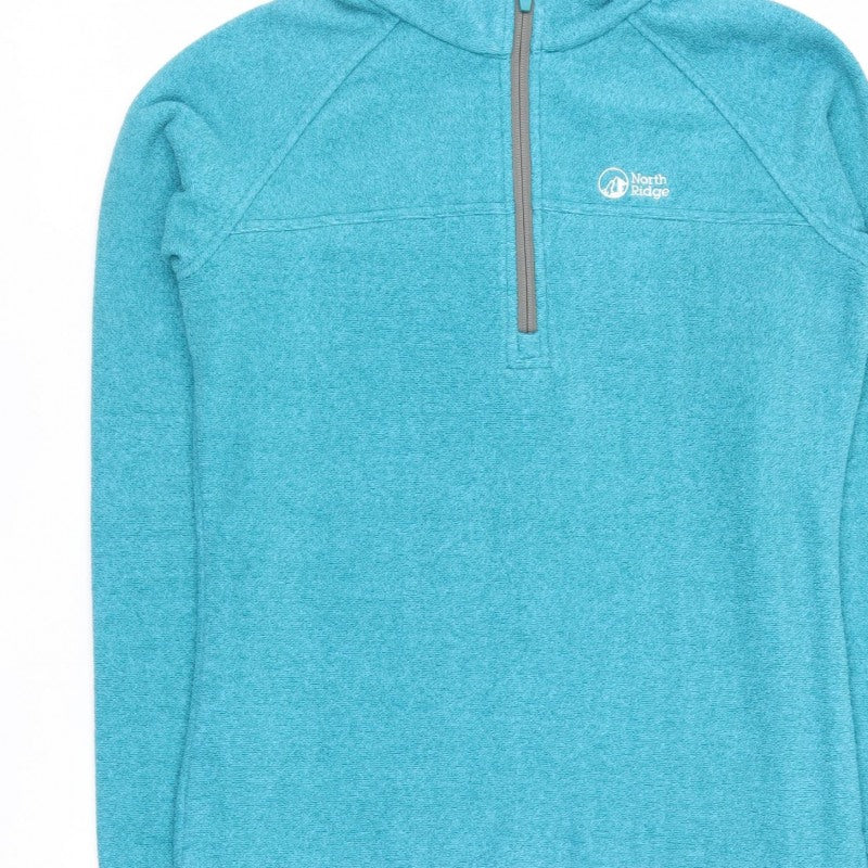 North Ridge Women Blue UK 10 Fleece 1/2 Zip Pullover Sweatshirt