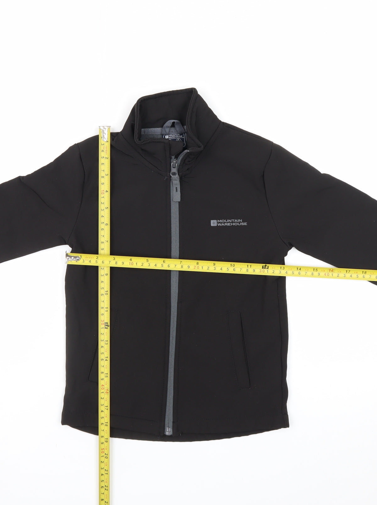 Mountain Warehouse Boys Black 5-6 Years Softshell Water Resistant Jacket