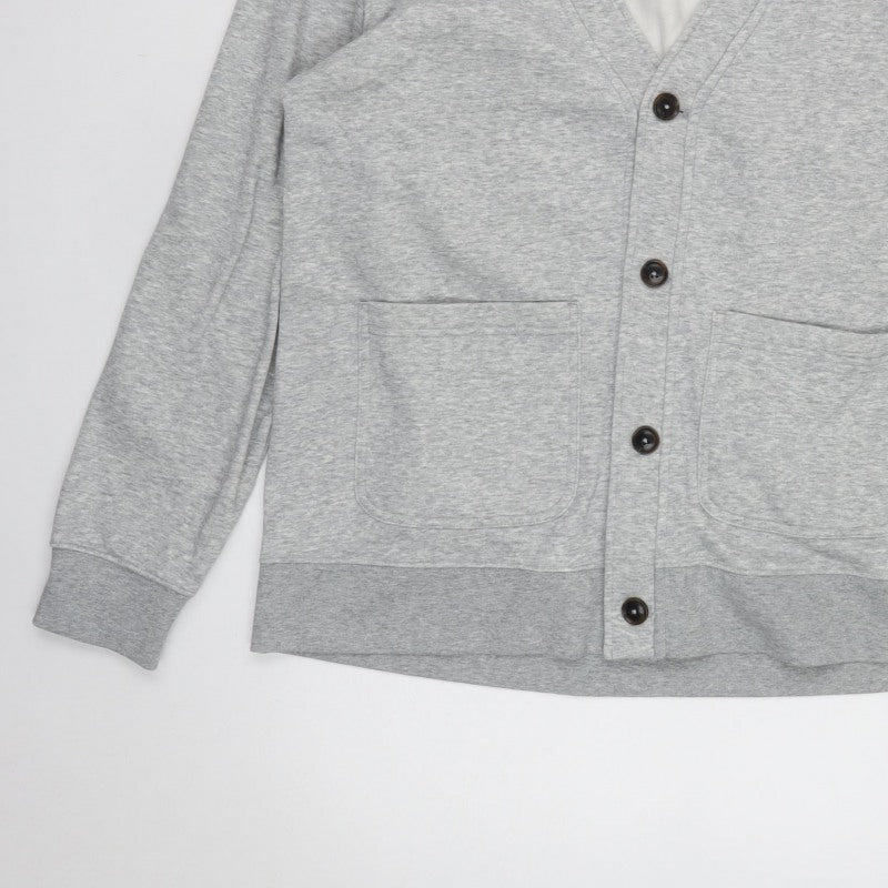 M&S Men’s Grey L Loungewear Button Front Pyjama Top Cardigan