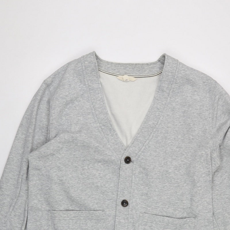 M&S Men’s Grey L Loungewear Button Front Pyjama Top Cardigan