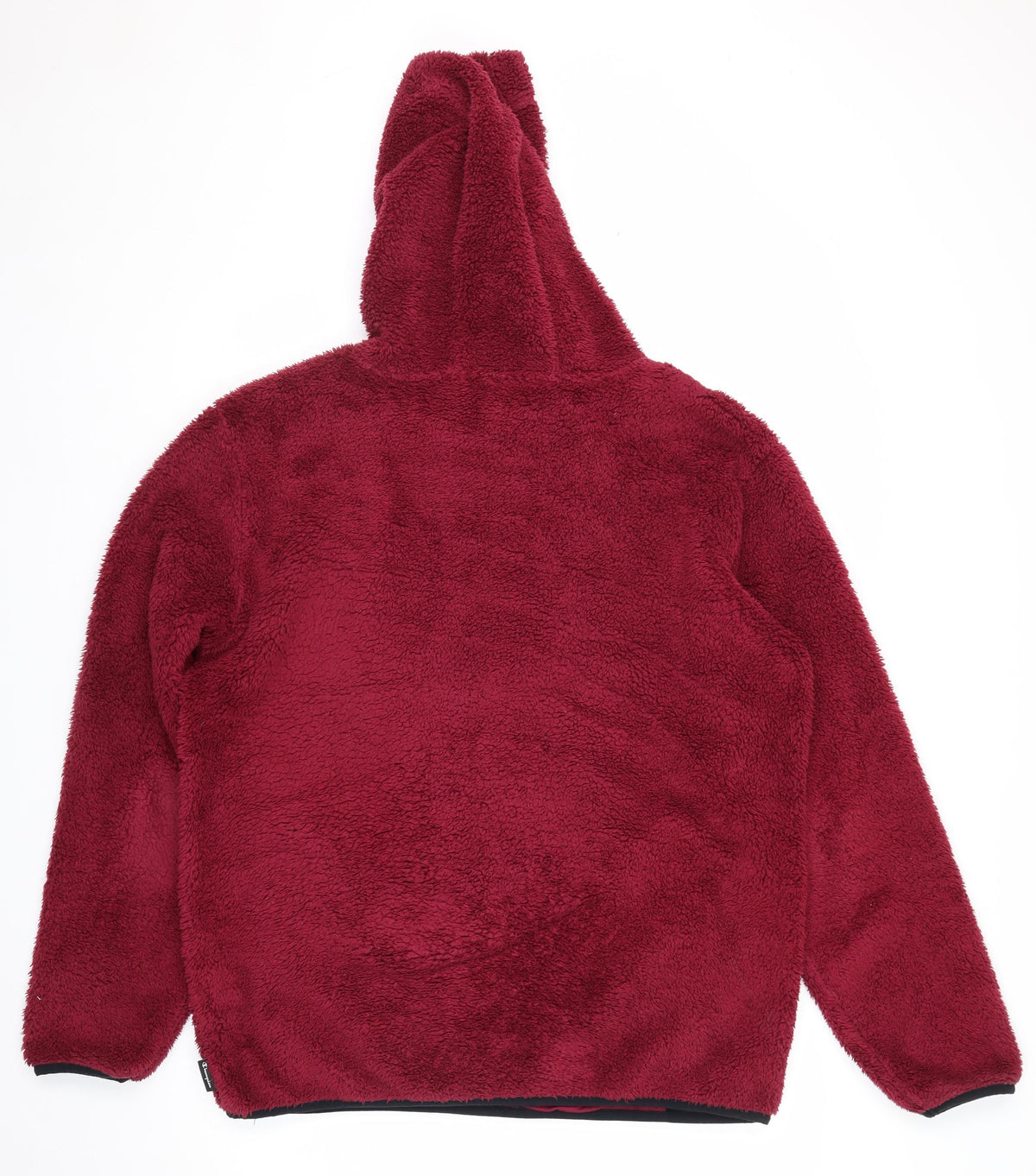 Champion Men’s Red Large Sherpa Fleece Pullover Hoodie Logo Pockets