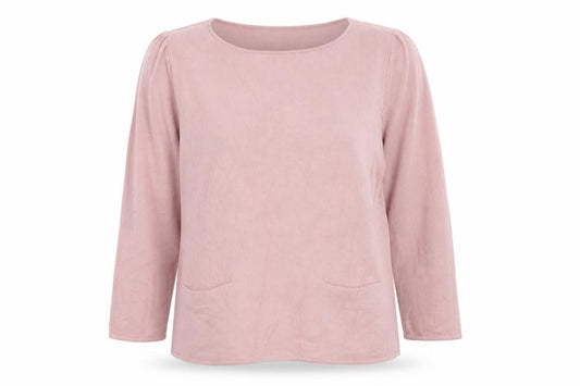 COS Women Pink Cotton Knit Pocket Pullover Jumper Size M