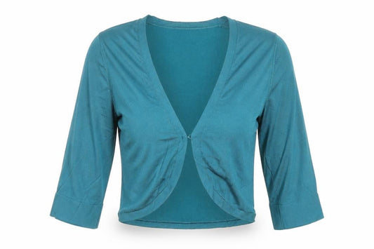 Phase Eight Women’s Blue V-Neck 3/4 Sleeve Open Cardigan Size 10