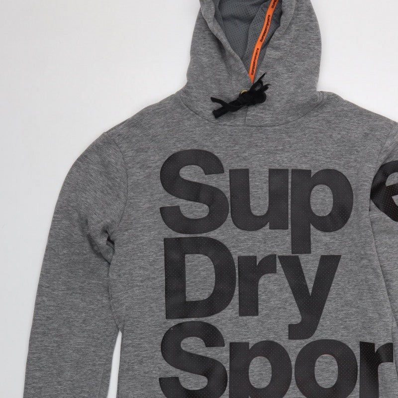Superdry Sport Men’s Grey S Combat 22 Graphic Pullover Hoodie
