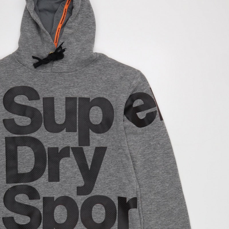 Superdry Sport Men’s Grey S Combat 22 Graphic Pullover Hoodie