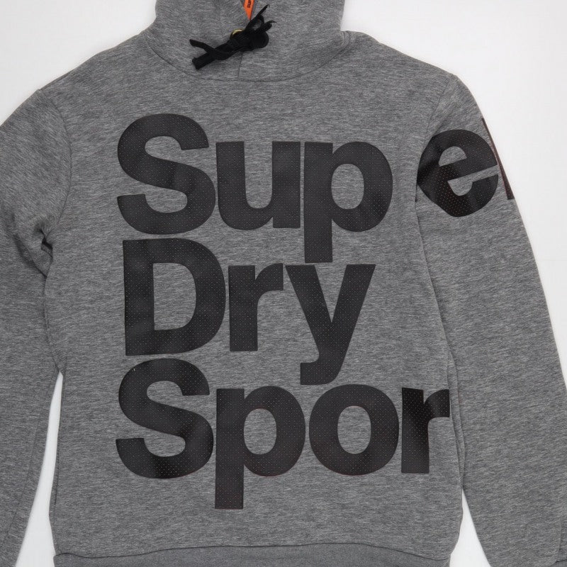 Superdry Sport Men’s Grey S Combat 22 Graphic Pullover Hoodie