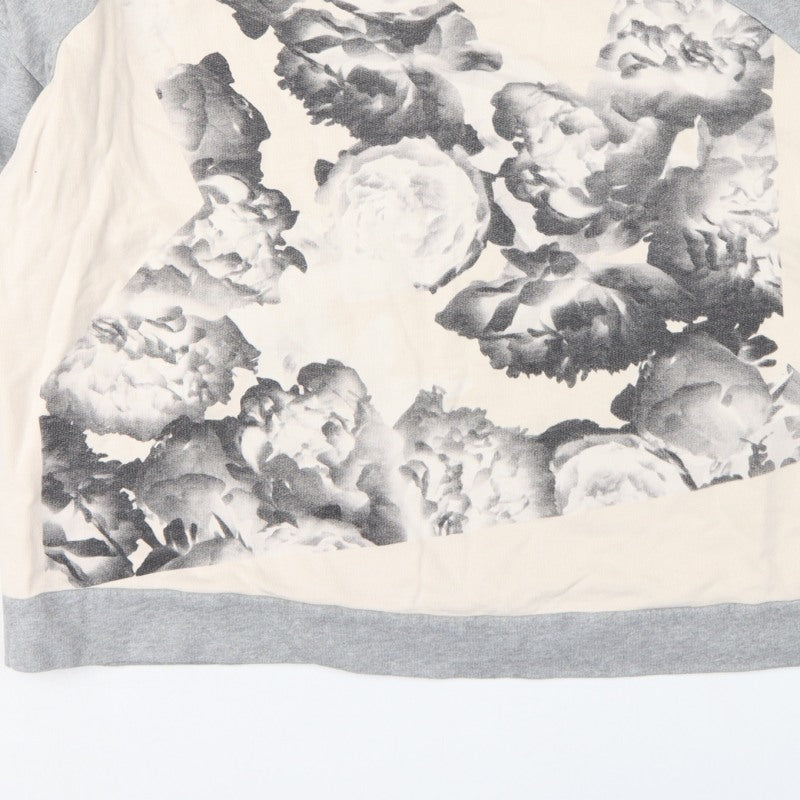 Kin John Lewis Women’s Grey Floral Panel Sweatshirt L Cotton
