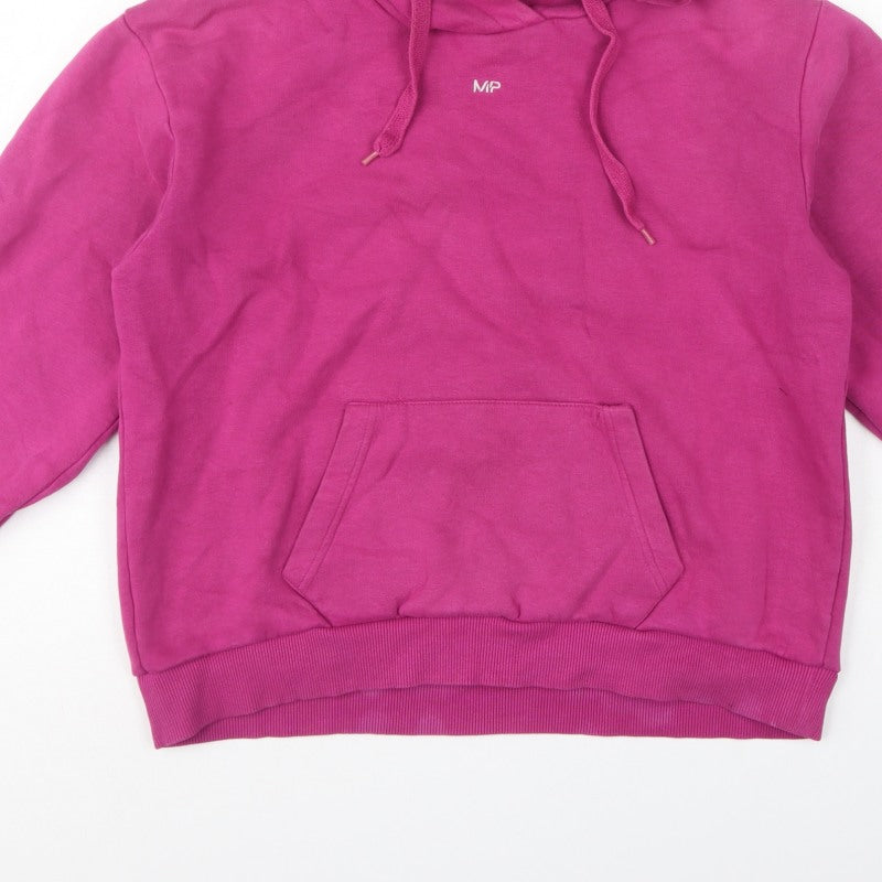 Myprotein Women’s Pink L Pullover Hoodie Logo Pocket