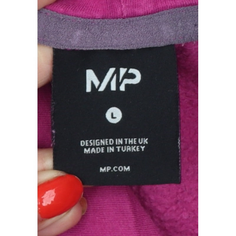 Myprotein Women’s Pink L Pullover Hoodie Logo Pocket